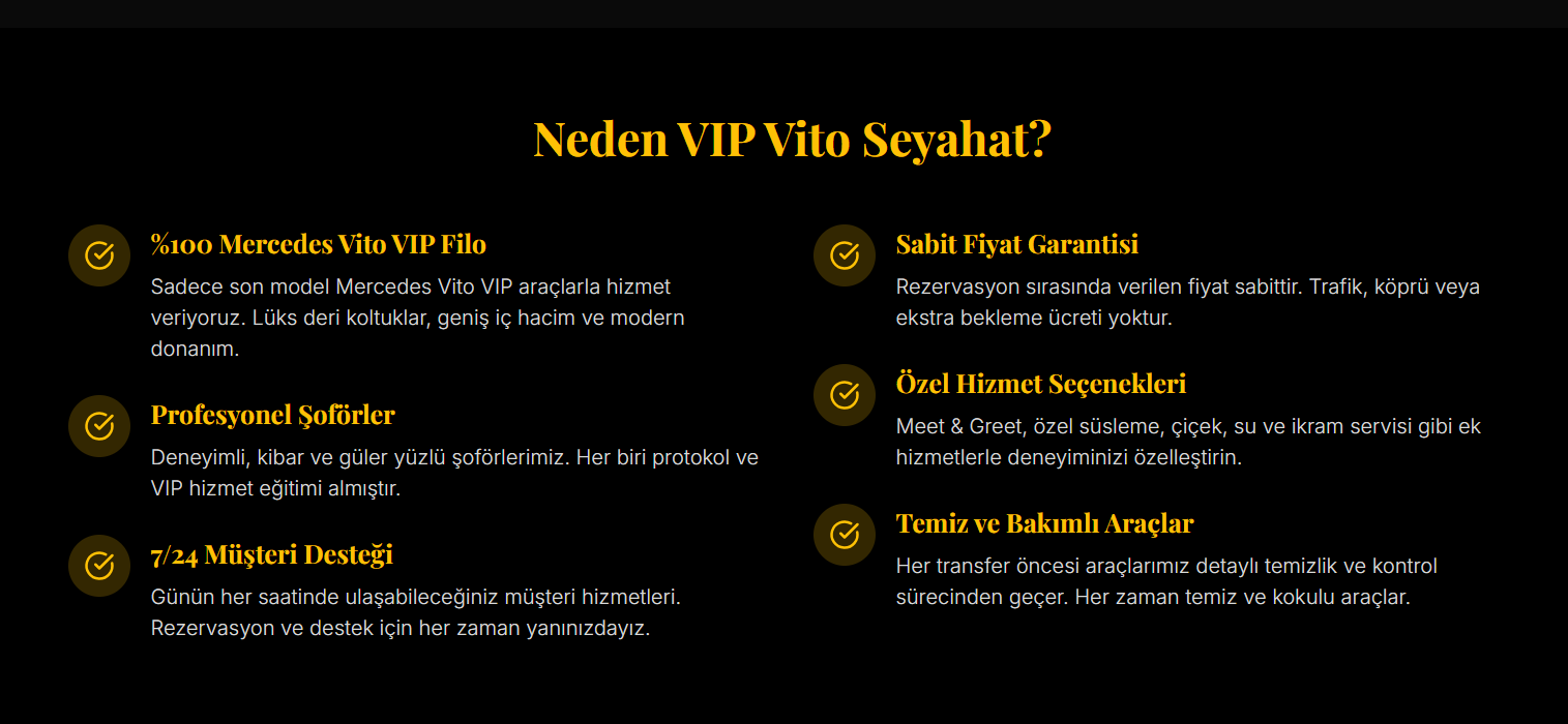 Sapanca VIP Tur Mercedes Vito